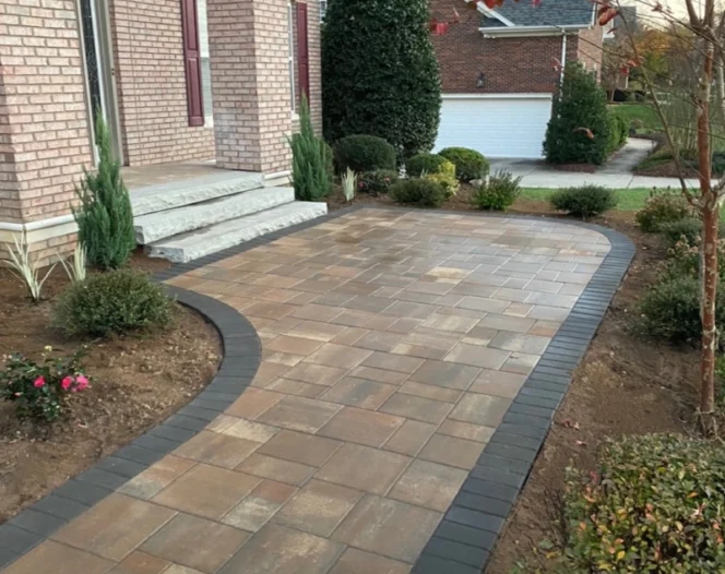 brick paving walkway